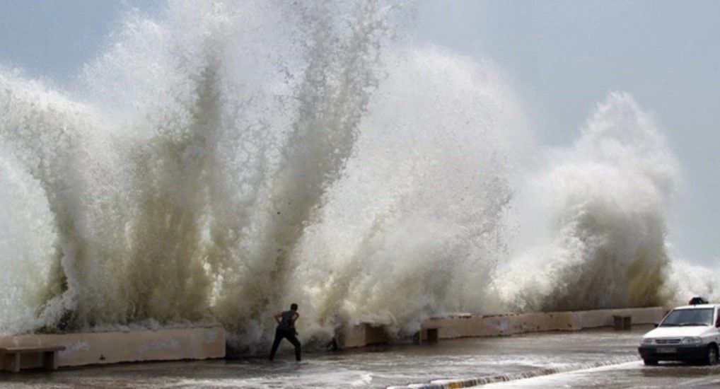 Tropical Cyclone Hitting Iran At Sea Of Oman