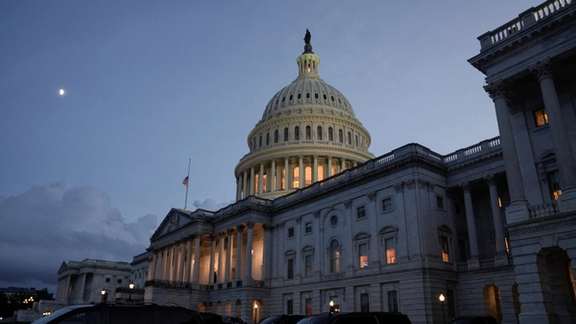 A general view of the US Capitol