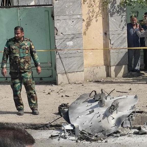 تصویر خبرگزاری ایرنا از پهپاد سقوطکرده در گرگان