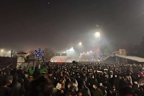 اعتراضات ضد حکومتی در بلوار وکیلآباد مشهد
