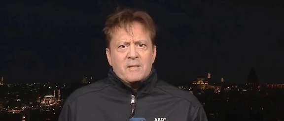 German ARD television reporter Markus Rosch