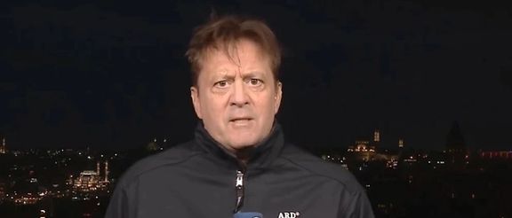 German ARD television reporter Markus Rosch