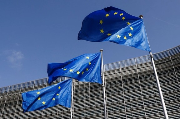 European Union flags flutter outside the EU Commission headquarters in Brussels, Belgium June 17, 2022.