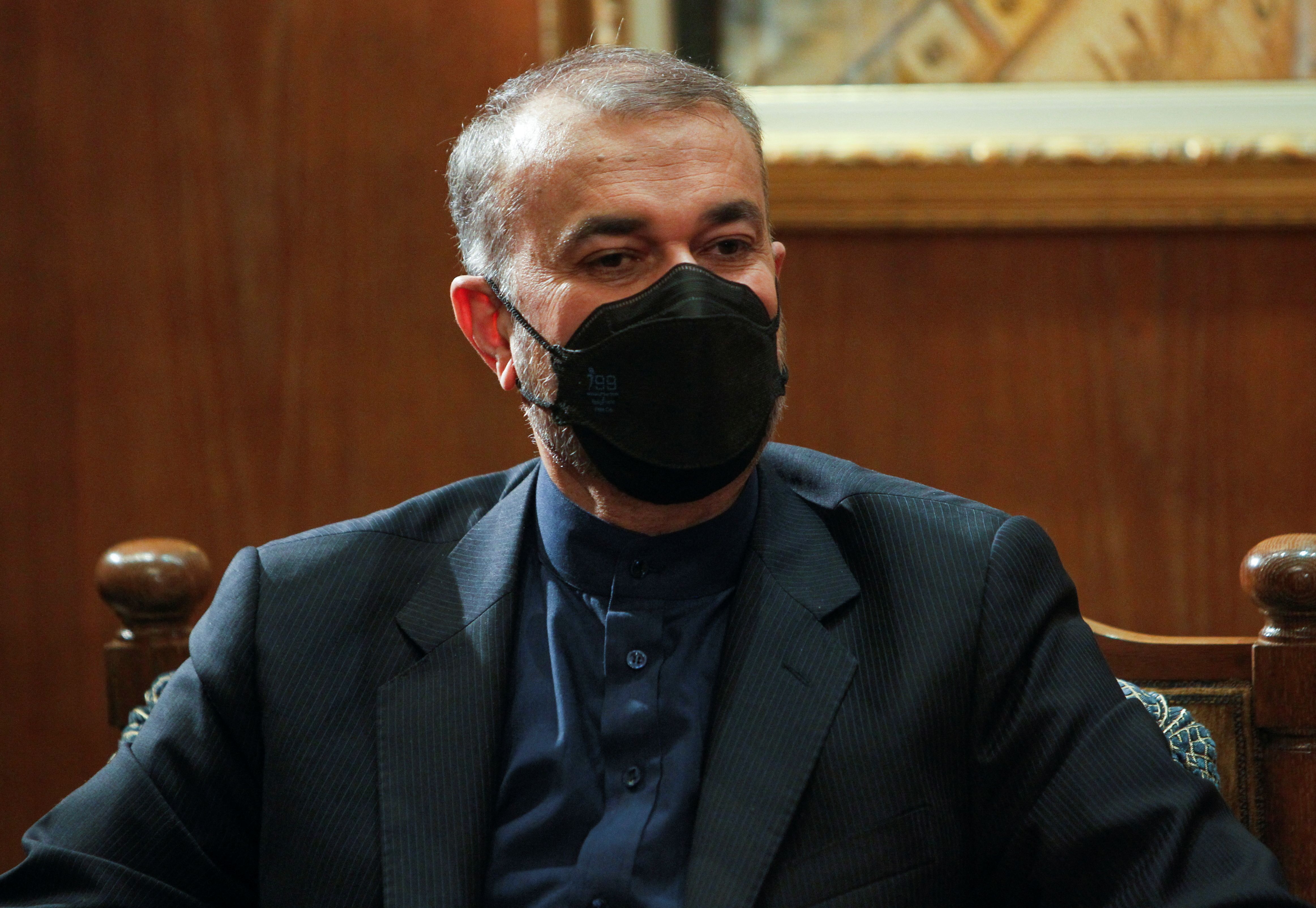 Iranian foreign minister Hossein Amir-Abdollahian in Beirut on March 24, 2022