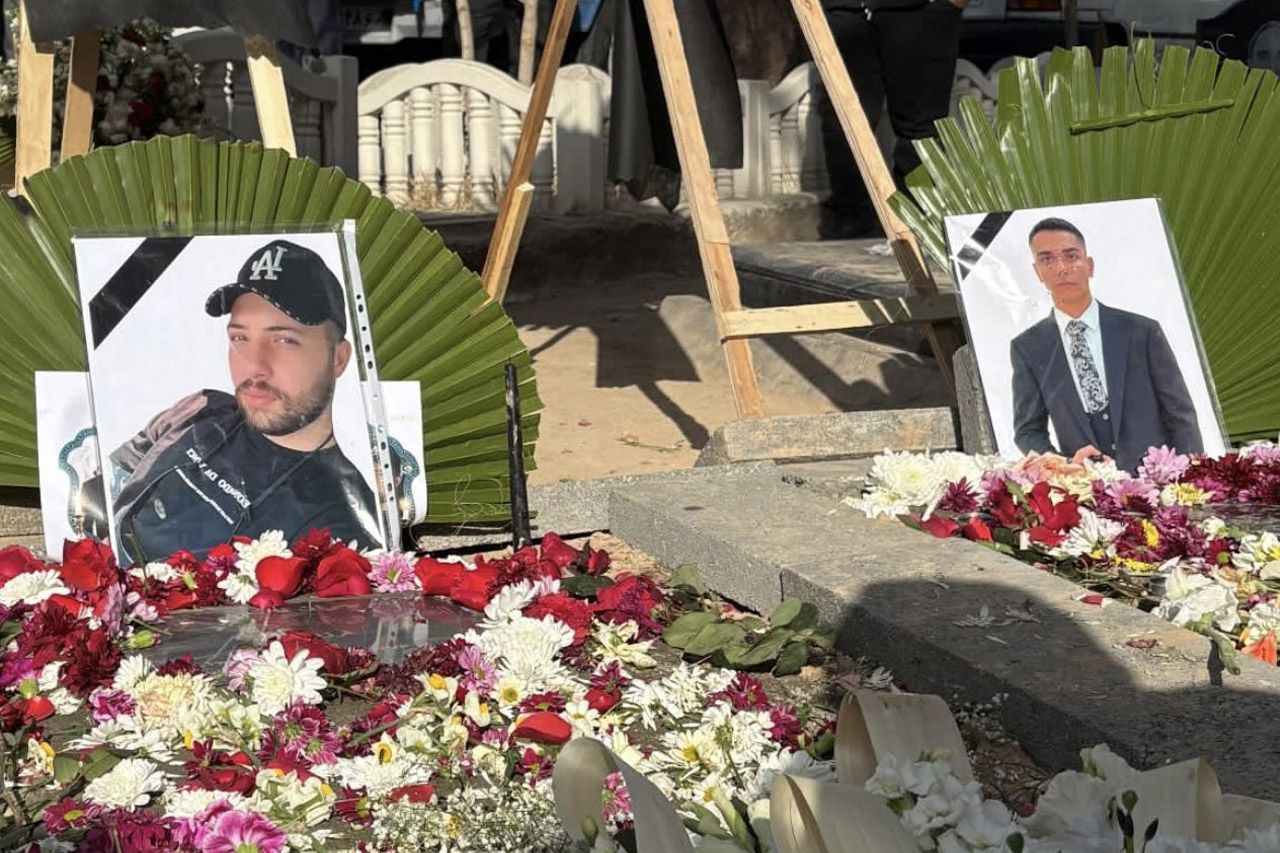 از راست به چپ: ماهان حیدری و امیررضا حیدری