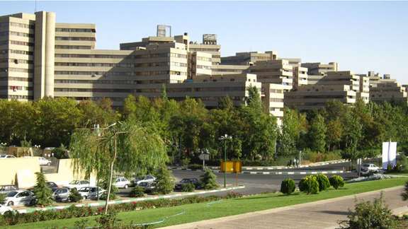 A view of Tehran's Ekbatan apartment buildings