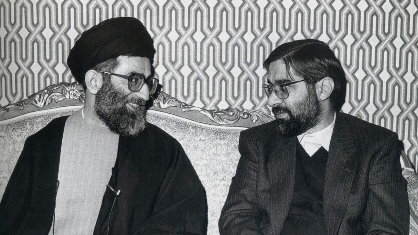 Iran's Supreme Leader Ali Khamenei (left) and dissident figure Mir Hossein Mousavi  (undated)