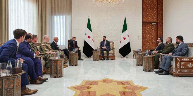 دیدار هشتم خرداد توماس باراک، نماینده ویژه ایالات متحده در امور سوریه با احمد الشرع، رییس‌جمهوری موقت سوریه