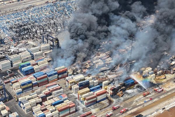 Port shutdown halts over half of Iran's cargo as fire not yet contained