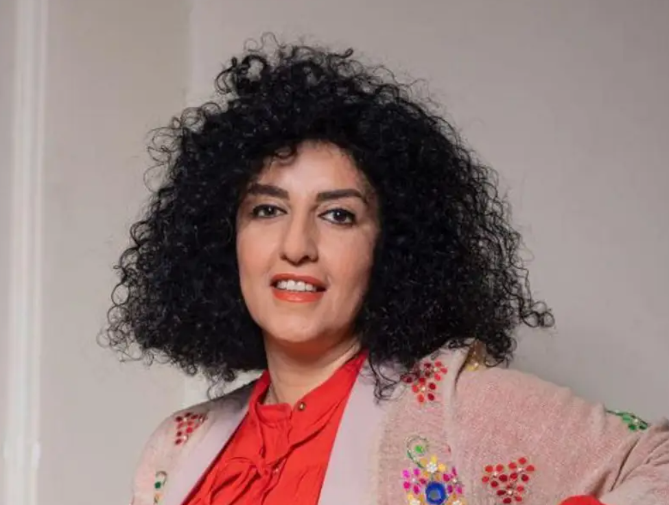Nargess Mohammadi, Nobel Peace Prize recipient, currently is in Evin Prison.