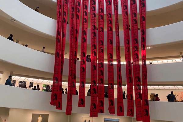 Artwork Installed At New York’s Guggenheim In Support Of Iran Protests