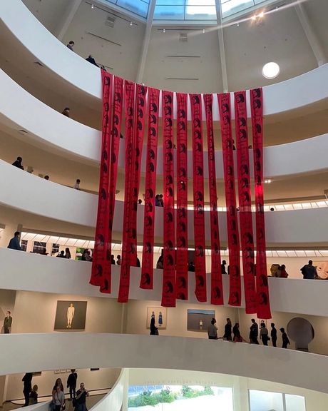 Artwork Installed At New York’s Guggenheim In Support Of Iran Protests