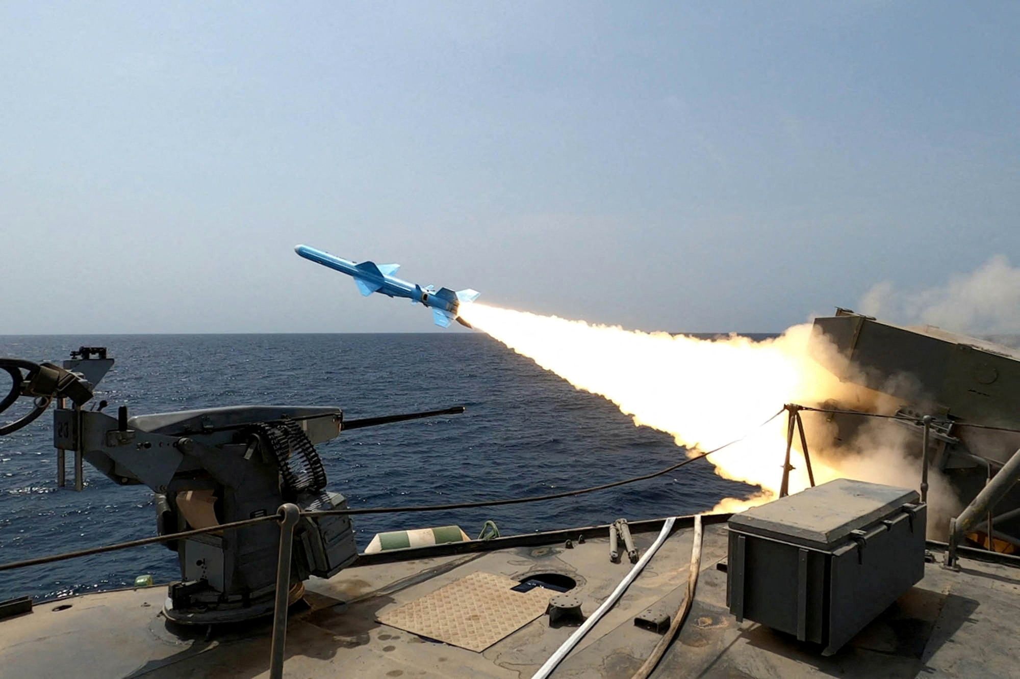 IRGC launches second phase of naval drill with missile and drone fire