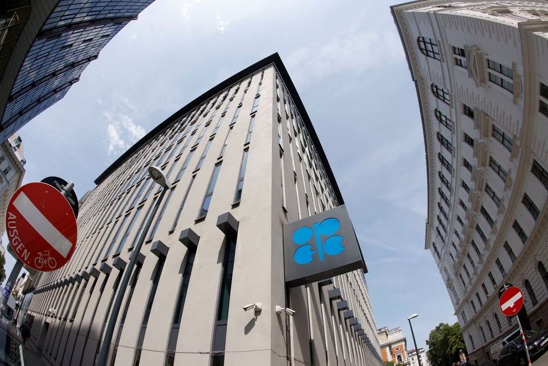 A view shows the logo of the Organization of the Petroleum Exporting Countries (OPEC) on their headquarters in Vienna, Austria, June 2, 2023. 