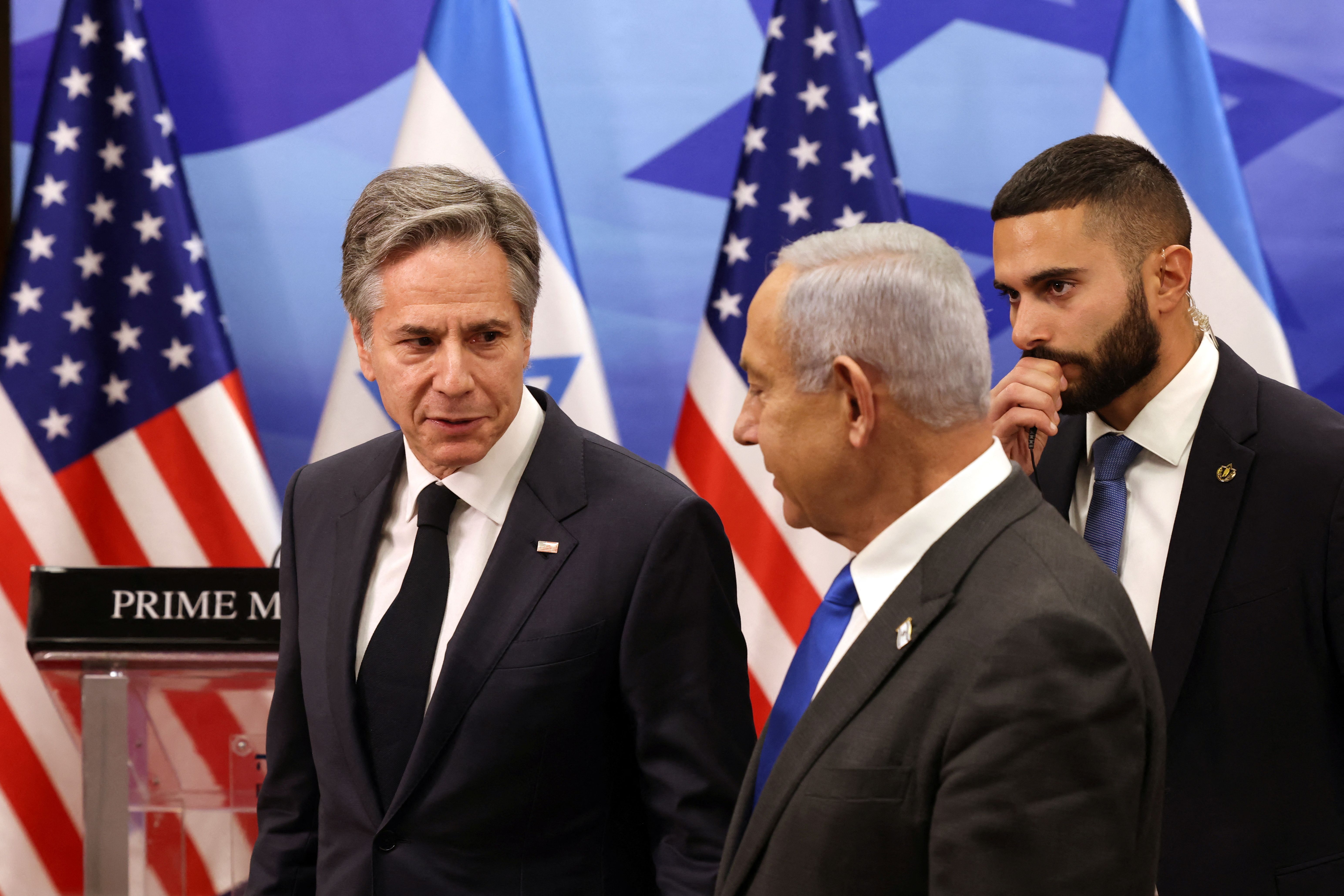 تاکید بلینکن و نتانیاهو بر همکاری آمریکا و اسرائیل برای مقابله با جمهوری اسلامی