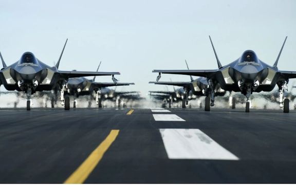 ۱۲ جنگنده رادار گریز اف-۲۲ آمریکا در اسرائیل فرود آمدند