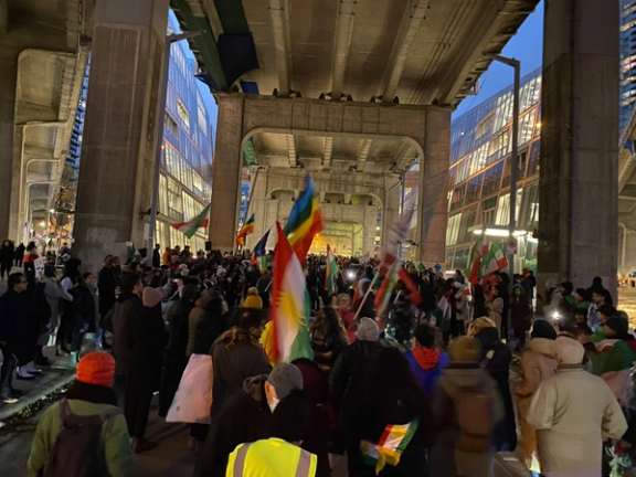 Iranian protesters in Canada’s Vancouver