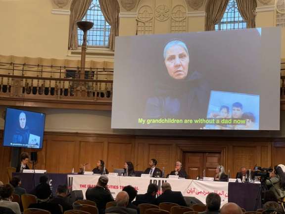 Iran Atrocities Tribunal in London. November 11, 2021
