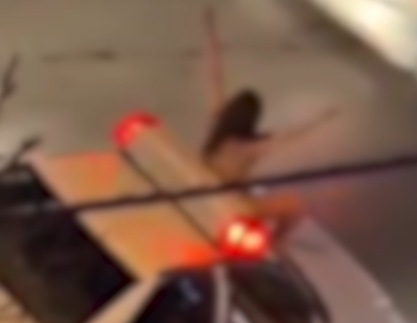 Viral video shows naked woman standing on police car in Iran