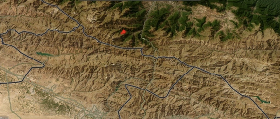 تصویر پهپادی از وسعت منطقه حریق در جنگلهای الیت
