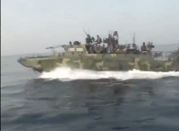 صداوسیما فیلمی با عنوان رهگیری شناورهای آمریکا توسط سپاه پاسداران منتشر کرد