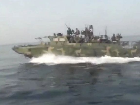 صداوسیما فیلمی با عنوان رهگیری شناورهای آمریکا توسط سپاه پاسداران منتشر کرد