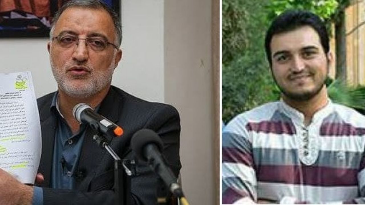 Zakani and his son-in-law Hossein Haydari