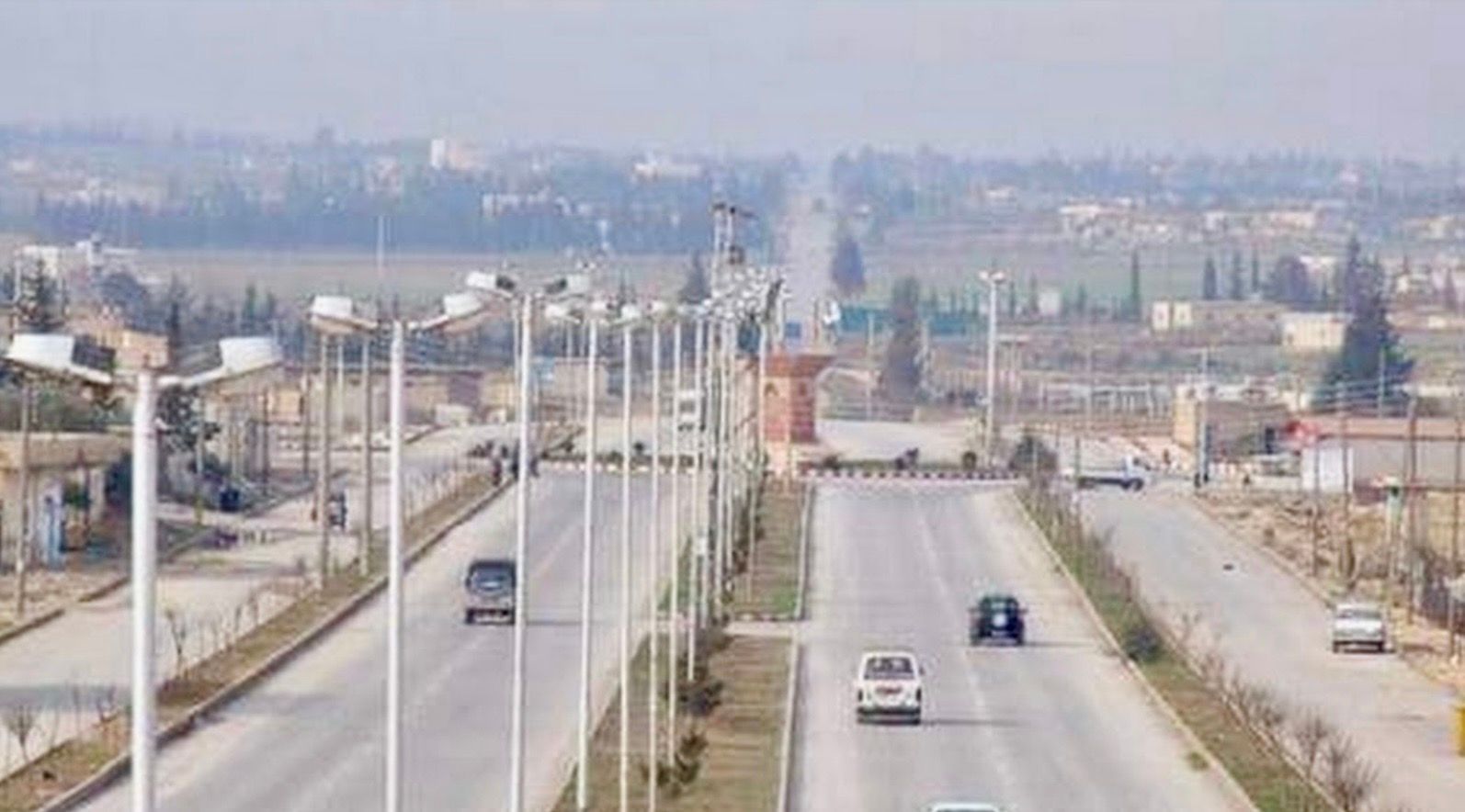 نمایی از شهر منبج در شمال سوریه