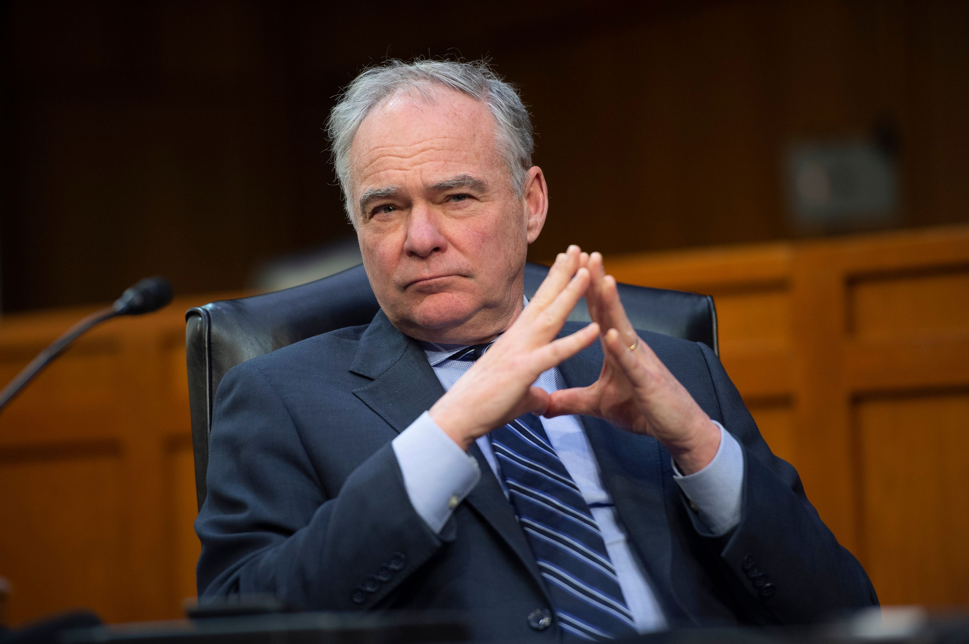 US Democratic Senator Tim Kaine. February 15, 2022