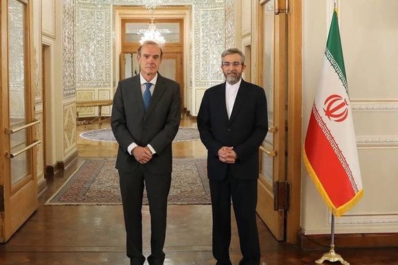 Iran's chief negotiator Bagheri with EUs Mora in Terhan.