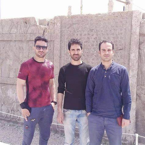 The three Afkari brothers before their ordeal began in 2018. Navid seen on the left.