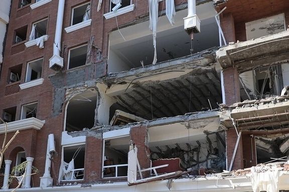 ویرانیهای برجا مانده پس از انفجار بندرعباس