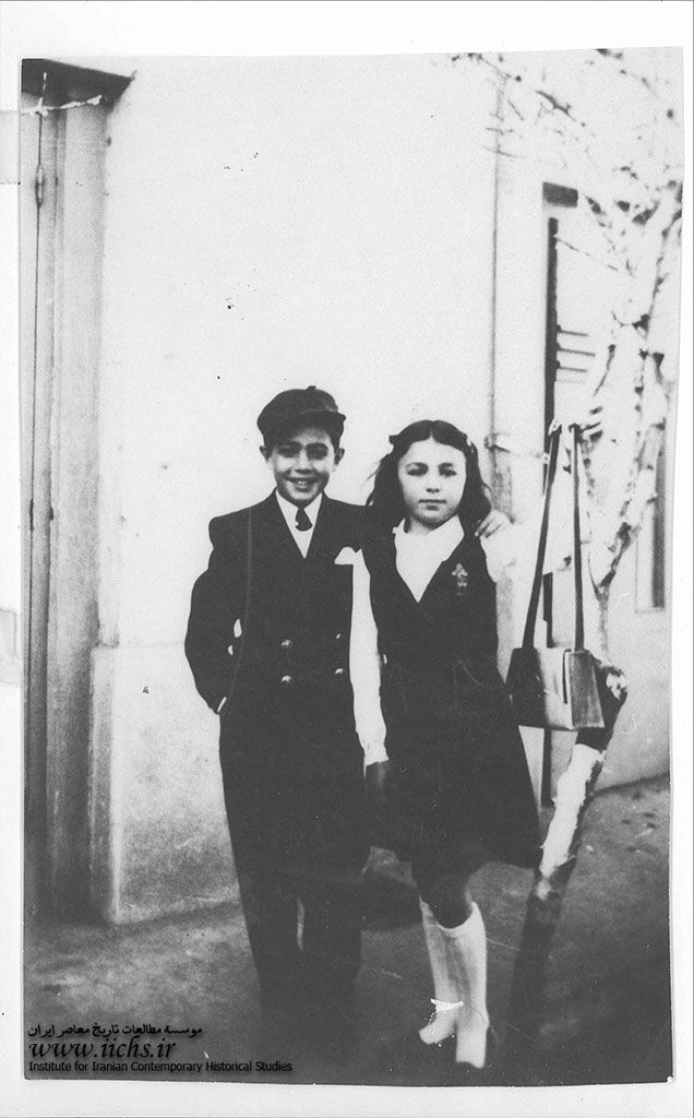 عبدالرضا قطبی و فرح پهلوی در کودکی