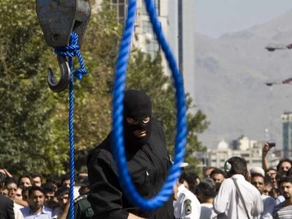 File photo of a public execution in Iran