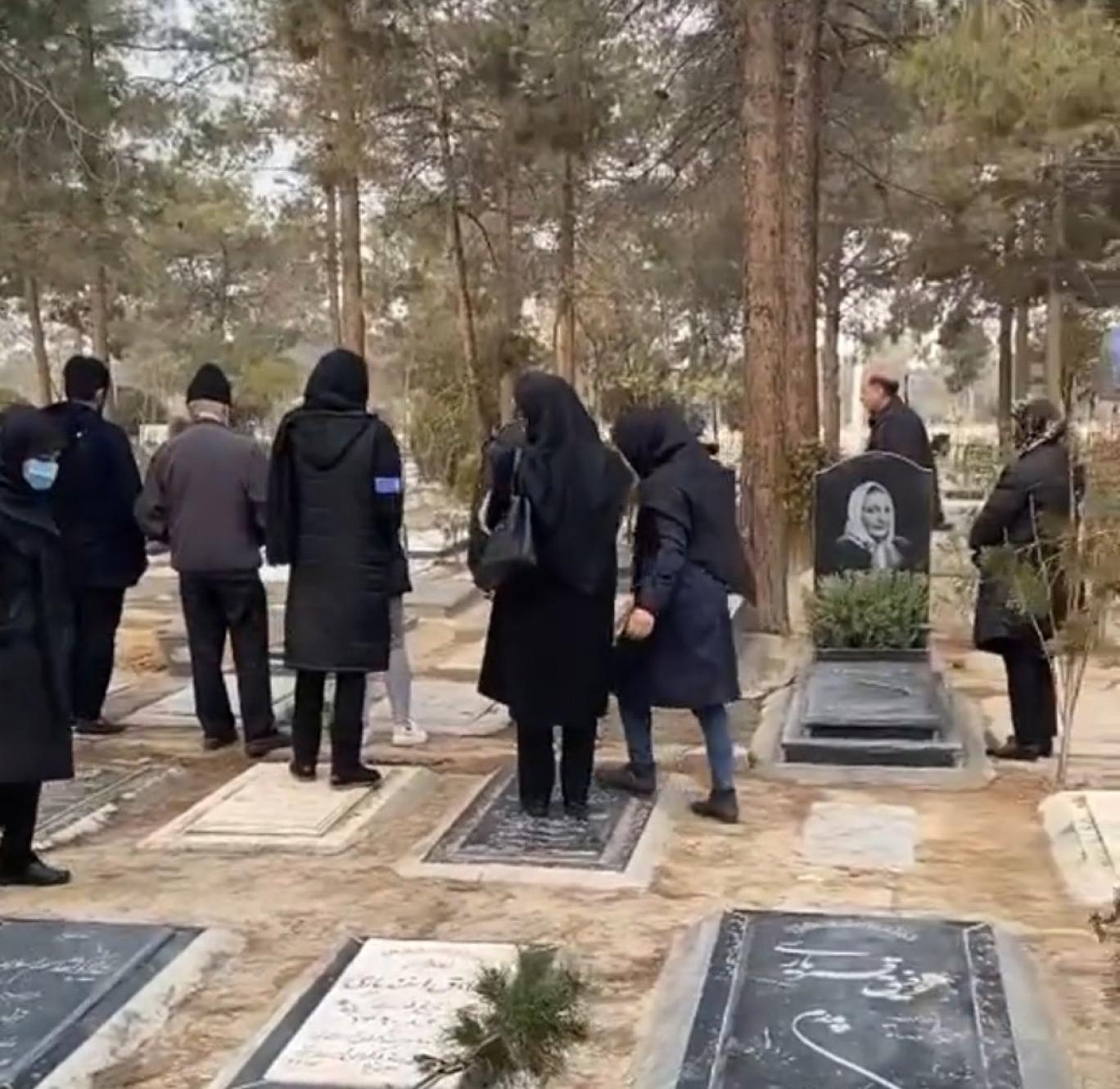 Only a handful of family members was allowed to attend Mohsen Shekari’s heavily guarded burial in Tehran on December 9, 2022.  