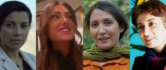 پخشان عزیزی، شریفه محمدی، نسیم غلامی سیمیاری و وریشه مرادی