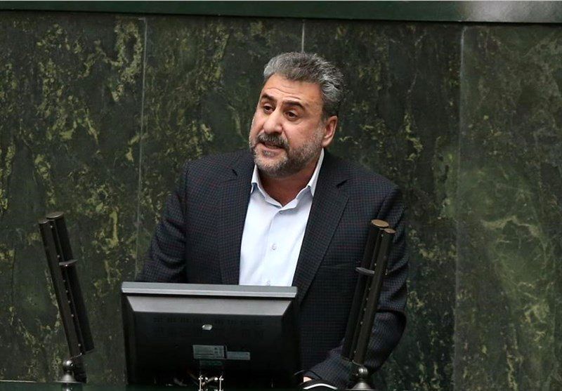 Heshmatollah Fallahatpisheh speaking in the Iranian parliament in 2018