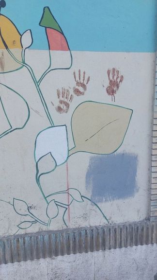 دیوار کلانتری هفت تیر مشهد