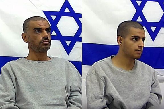 جمال حسین احمد رادی (سمت چپ) و پسرش عبدالله (سمت راست)