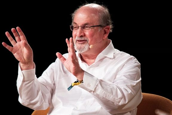 The writer Salman Rushdie interviewed during Heartland Festival in Kvaerndrup, Denmark June 2, 2018.