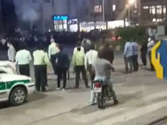 Protests in Iran continued in several cities Friday evening. May 13, 2022