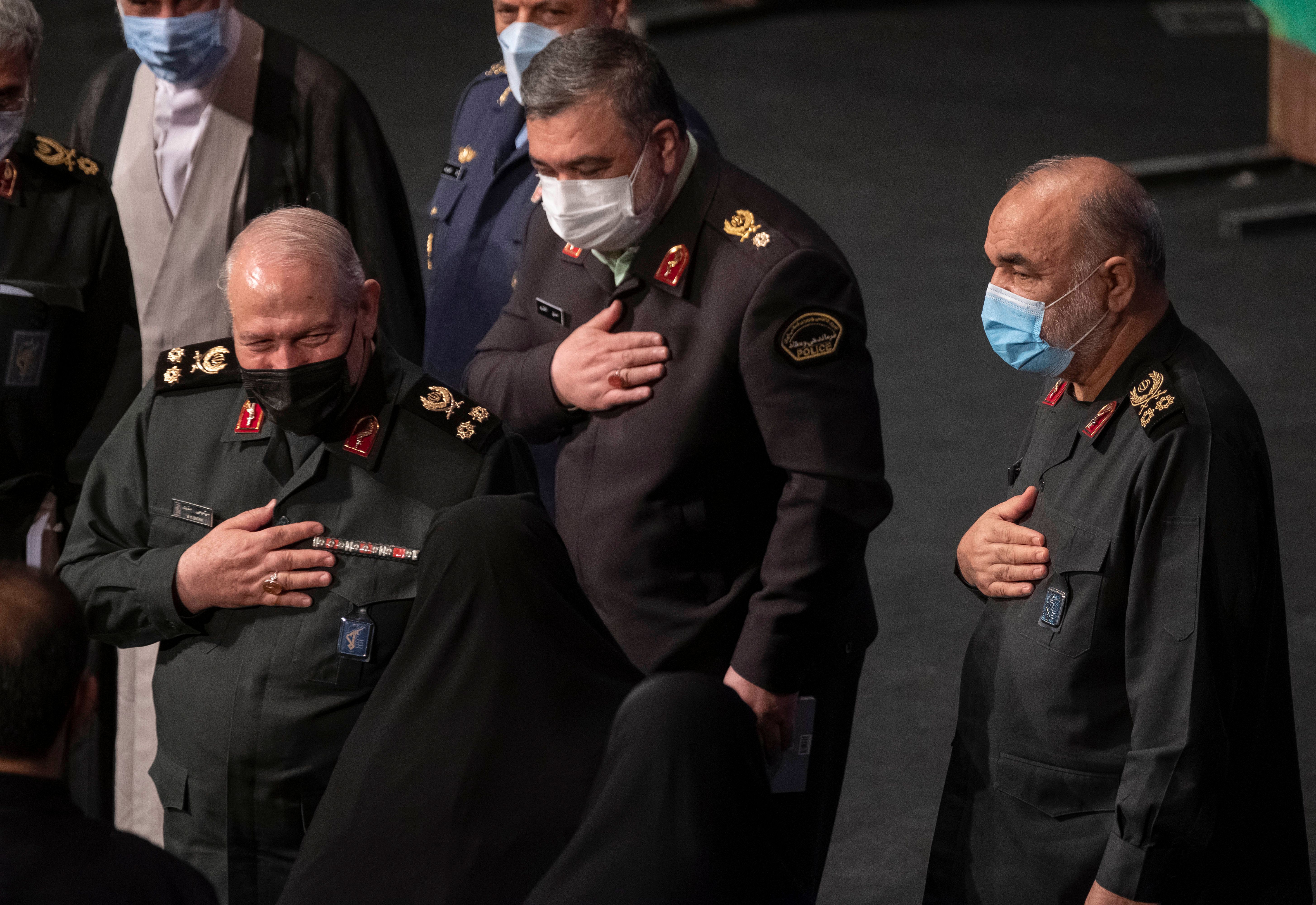 Some senior members of the IRGC (file photo)