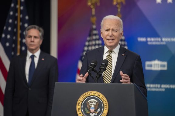 President Joe Biden and Seretary of State Antony Blinken, March 16, 2022