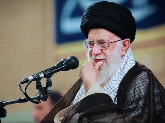 Iran's Supreme Leader Ali Khamenei pictured by local media on Sunday.