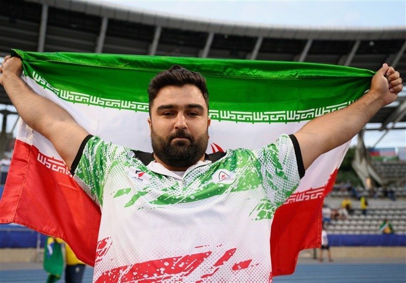 یاسین خسروی با رکوردشکنی، قهرمان پرتاب وزنه پارادوومیدانی جهان شد