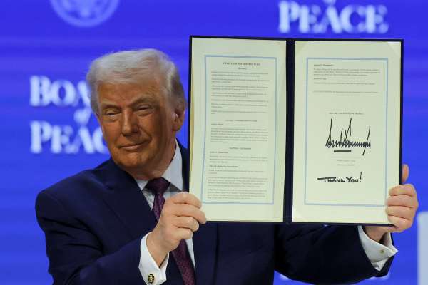 ترامپ در مراسم آغاز به کار هیئت صلح غزه در داووس: جمهوری اسلامی خواهان مذاکره است