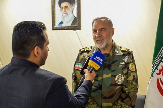 Gen. Kyumars Haydari speaking to Fars News, Sept. 24, 2023
