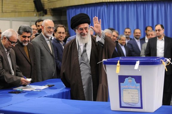 Iran’s Supreme Leader Ali Khamenei on an election day