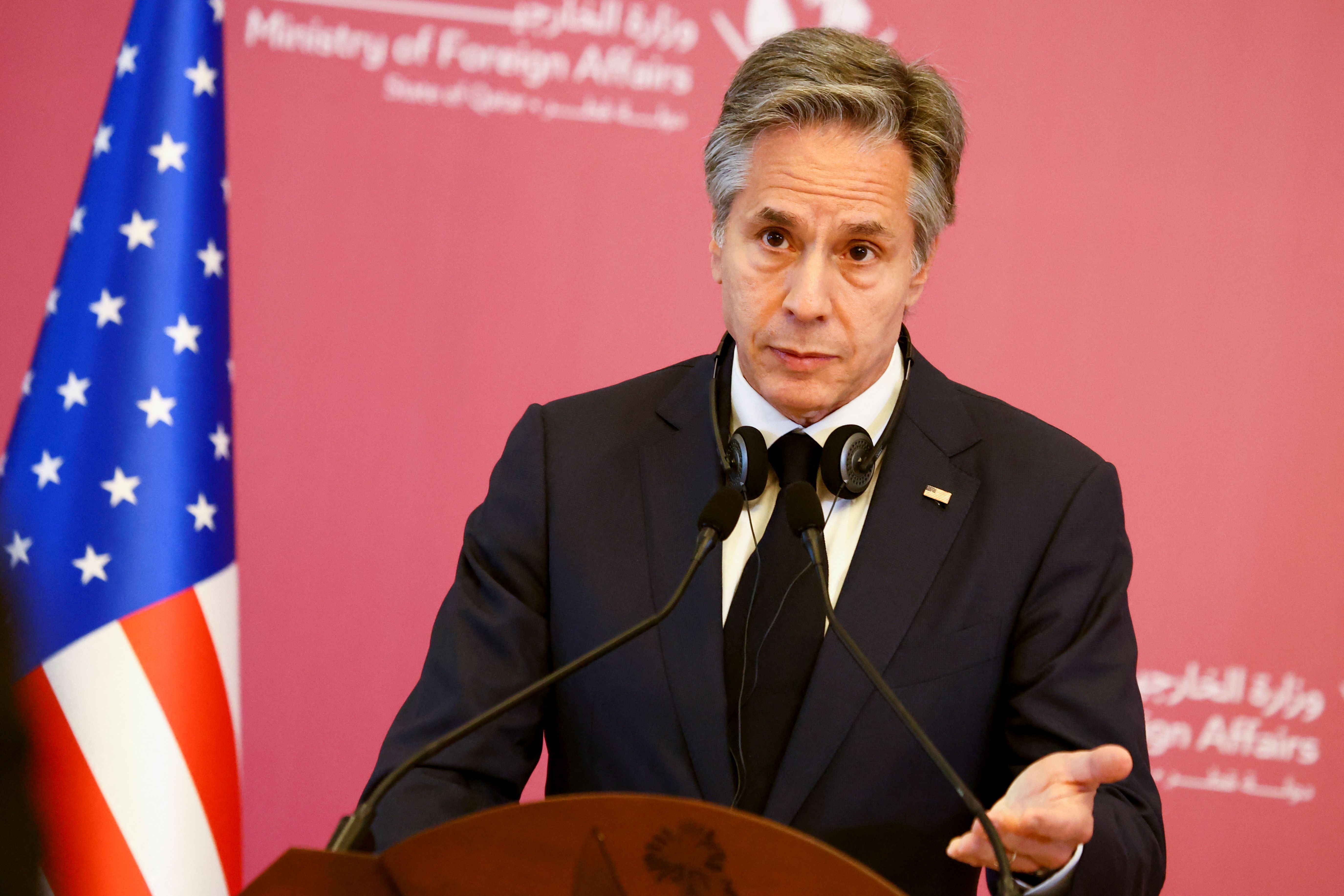 وزیر خارجه آمریکا: رژیم ایران درباره اعتراضات اشتباها انگشت اتهام را به سمت دیگران می‌گیرد