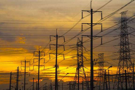 Iranian electricity network in the west f the country near Iraq